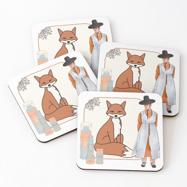 Item preview, Korean Hanbok Man & Red Fox Art designed and sold by Kanniax.