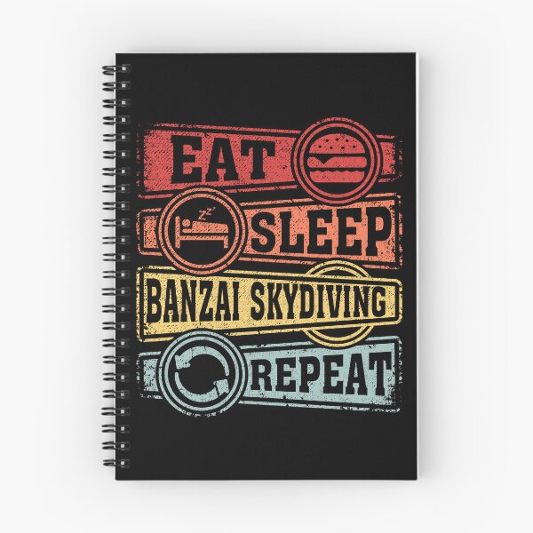 Item preview, Eat Sleep Banzai skydiving Repeat designed and sold by GabbyKash.