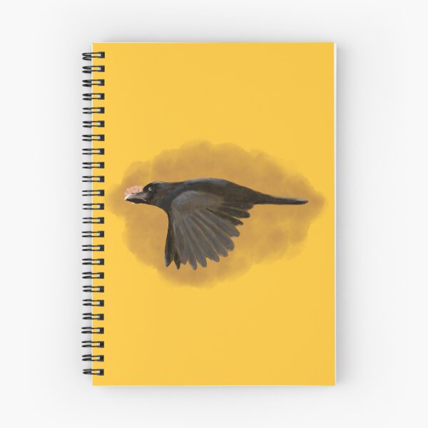 Item preview, A cute black bird with a cherry blossom in its beak designed and sold by greenPQBstudio.