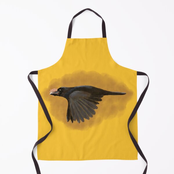 Item preview, A cute black bird with a cherry blossom in its beak designed and sold by greenPQBstudio.