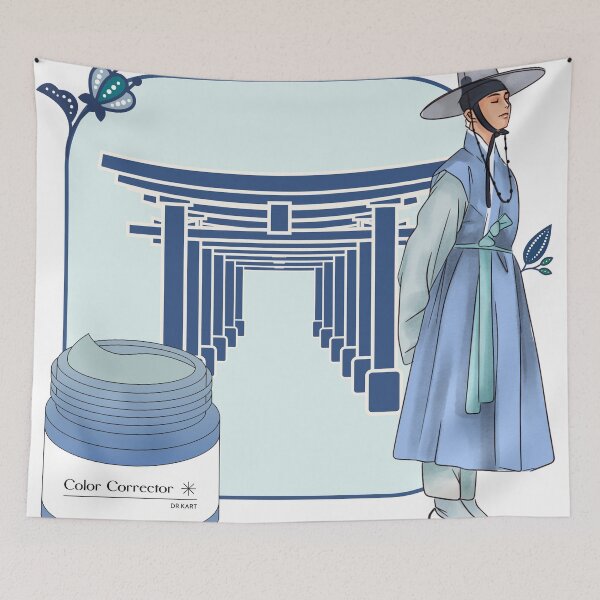 Item preview, Blue Hanbok Man & Traditional Gateways designed and sold by Kanniax.