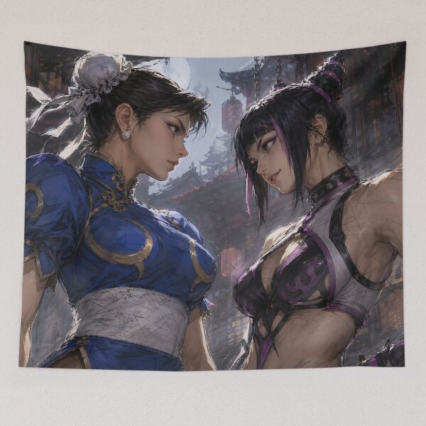 Item preview, Chun Li vs Juri Han Street Fighter 6 Fanart designed and sold by bapupa.