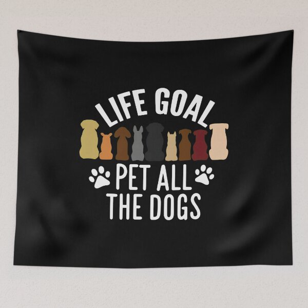 Item preview, Life Goal Pet All The Dogs Dog Silhouette Tee designed and sold by OlyvieArt.