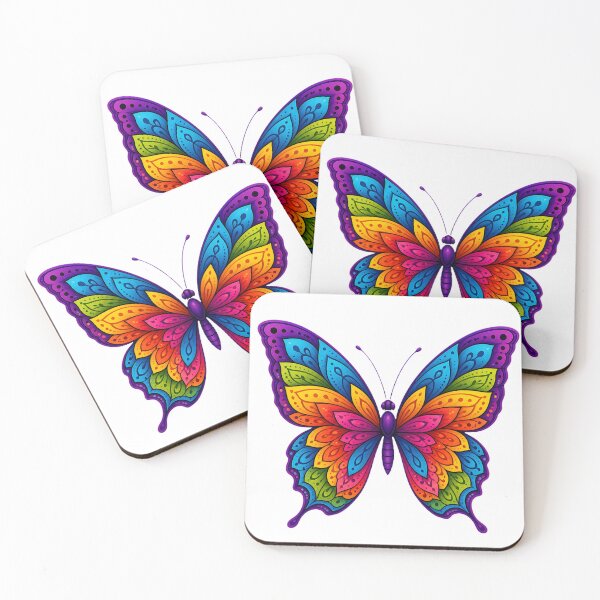 Item preview, Rainbow Mandala Butterfly – Colorful Aesthetic Boho Spiritual Design designed and sold by Nermin Gerges.