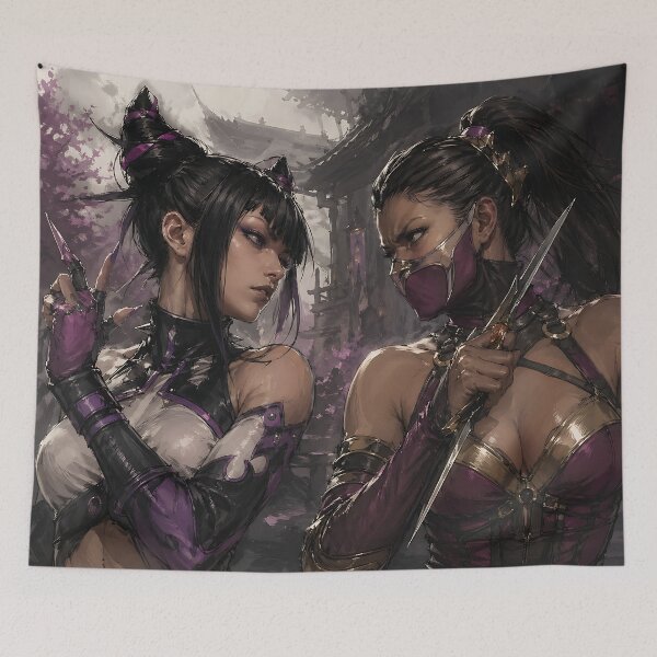 Item preview, Juri Han vs Mileena Street Fighter 6 Fanart designed and sold by bapupa.