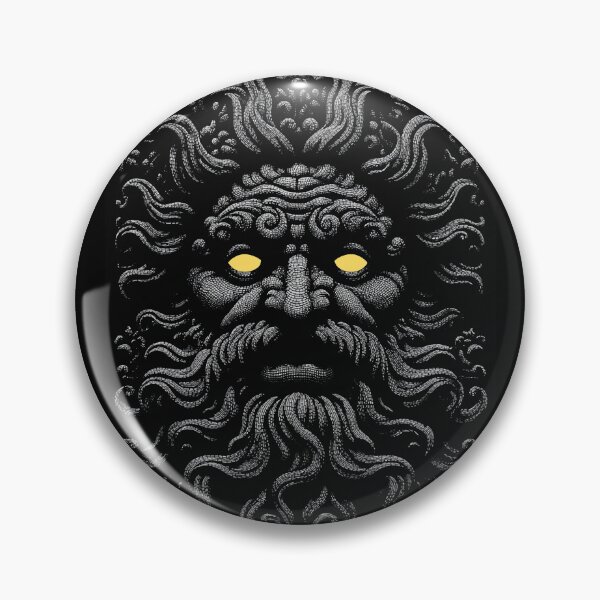 Item preview, Dark Zeus beard deamon god with yellow eyes 127sm designed and sold by 127sm.