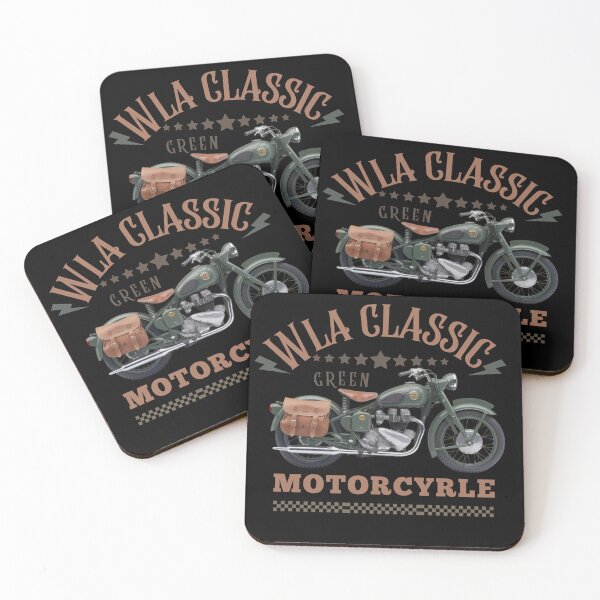 Item preview, WLA Classic Vintage Military Green Motorcycle Design designed and sold by Adventure paradise ⭐⭐⭐⭐⭐.