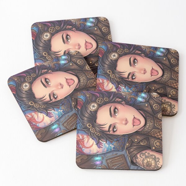 Item preview, Cheeky Steampunk Girl with Tattoos designed and sold by Vyxorea.