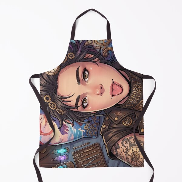 Item preview, Cheeky Steampunk Girl with Tattoos designed and sold by Vyxorea.