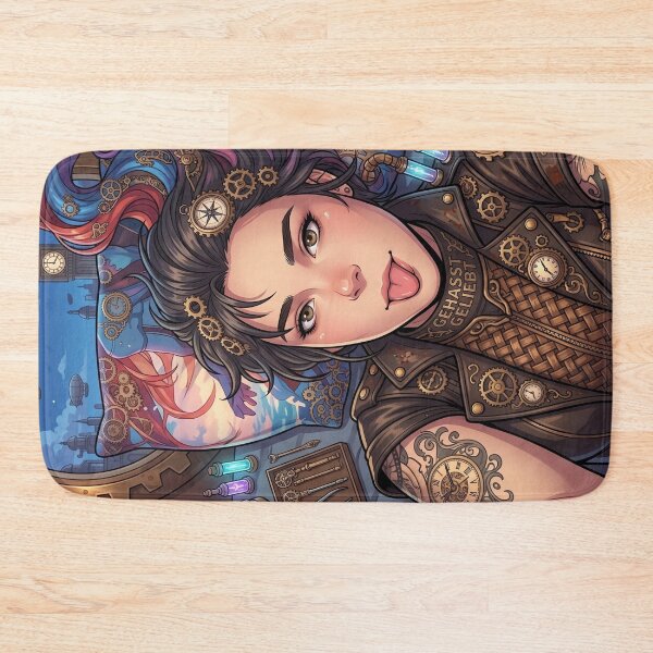 Item preview, Cheeky Steampunk Girl with Tattoos designed and sold by Vyxorea.