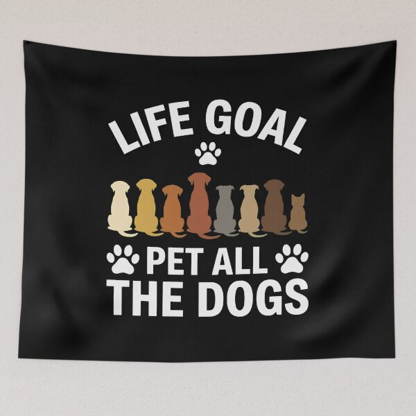 Item preview, Life Goal Pet All The Dogs Paw Print Tee designed and sold by OlyvieArt.