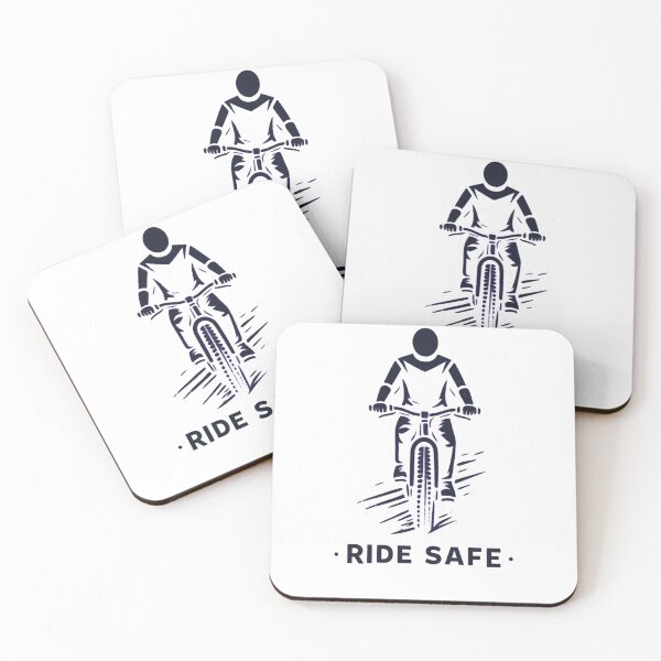 Item preview, Ride Safe Bicycle Minimal Graphic Design Cycling Safety Quote designed and sold by onubi.