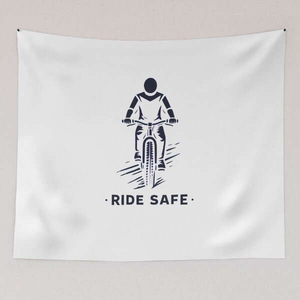Item preview, Ride Safe Bicycle Minimal Graphic Design Cycling Safety Quote designed and sold by onubi.