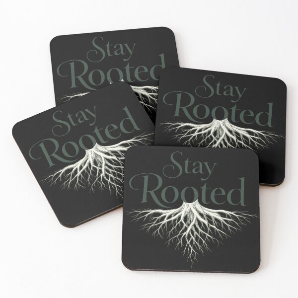 Item preview, Stay Rooted Minimalist Botanical Quote Design | Elegant Serif Roots Typography designed and sold by Ladys-Gents.