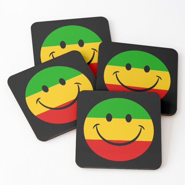 Item preview, Rasta Smiling Emoji Face designed and sold by HotHibiscus.