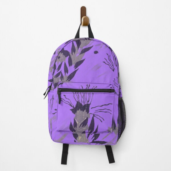 Item preview, Electric Purple Zen: Abstract Japanese Floral Pattern designed and sold by Kokeshidreams.