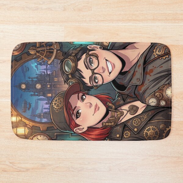 Item preview, Steampunk Friends Selfie in Retro-Futurism Style designed and sold by Vyxorea.