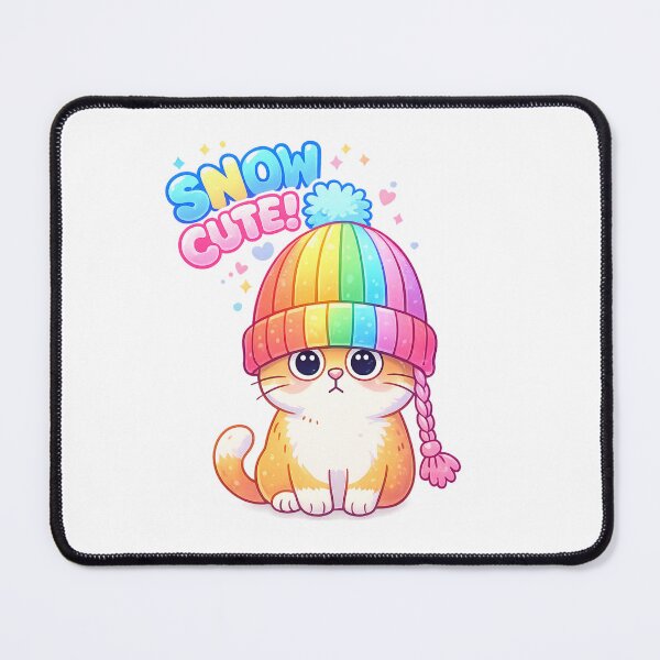 Item preview, Snow Cat Essential T-Shirt Winter Cute Kitty designed and sold by SoftSproutstu.