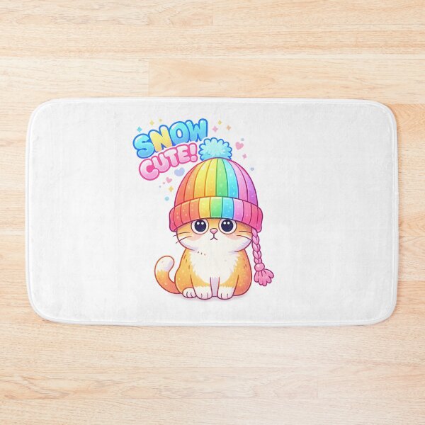 Item preview, Snow Cat Essential T-Shirt Winter Cute Kitty designed and sold by SoftSproutstu.