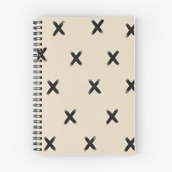 Item preview, Minimal Black X Pattern Beige Aesthetic Seamless Modern Abstract Brush Stroke Design designed and sold by WellN.