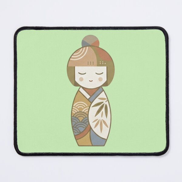 Item preview, Japandi Kokeshi Doll - Minimalist Zen Art designed and sold by Kokeshidreams.