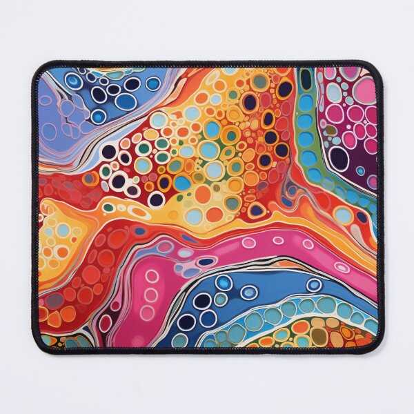Item preview, Aboriginal Inspired Dot Art - Vibrant Colorful Streams designed and sold by GrinGalore.