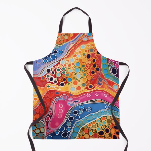 Item preview, Aboriginal Inspired Dot Art - Vibrant Colorful Streams designed and sold by GrinGalore.