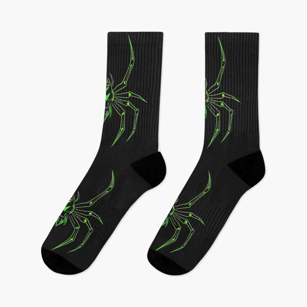 Item preview, Neon Green Cyber Spider Emblem designed and sold by CrazyRedBubble1.