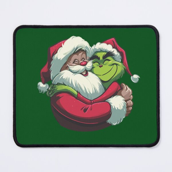 Item preview, Heartwarming Hug: Grinch and Father Christmas  designed and sold by NerdiPop.