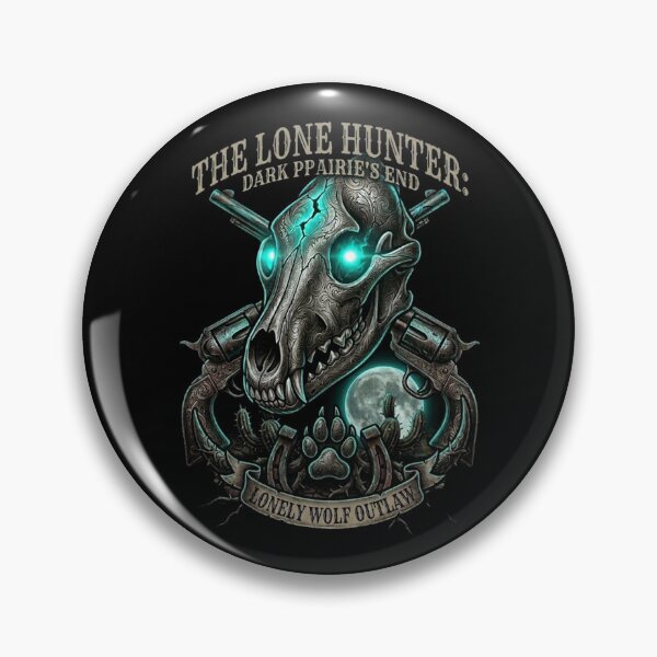 Item preview, Western Gothic Wolf Skull Lone Hunter -  Gift idea designed and sold by Anyshca.