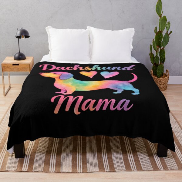 Item preview, Dachshund Mama Watercolor Rainbow Dog Art designed and sold by SiarheiYur.