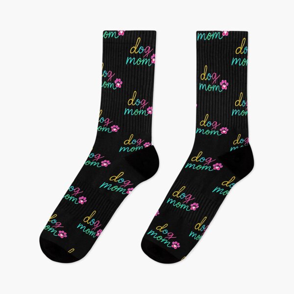 Item preview, Dog Mom Neon Script with Paw Accent designed and sold by SiarheiYur.
