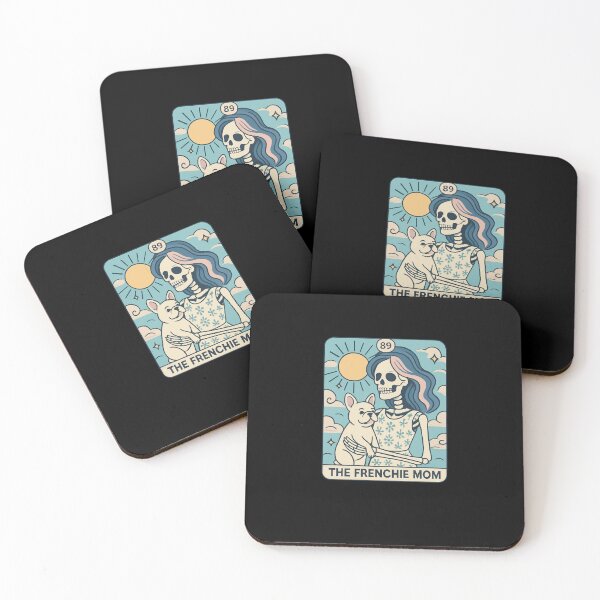 Item preview, Skeleton Frenchie Mom Retro Tattoo Style Art designed and sold by SiarheiYur.