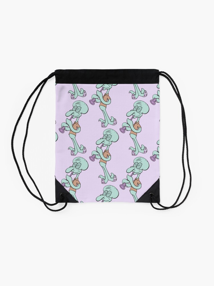 Alternate view of Squidward Drawstring Bag