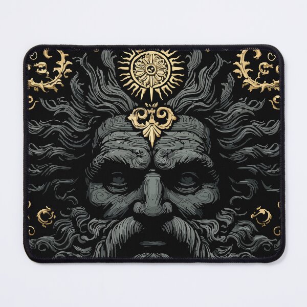 Item preview, Dark wise man with rich beard. Black and gold 127sm designed and sold by 127sm.