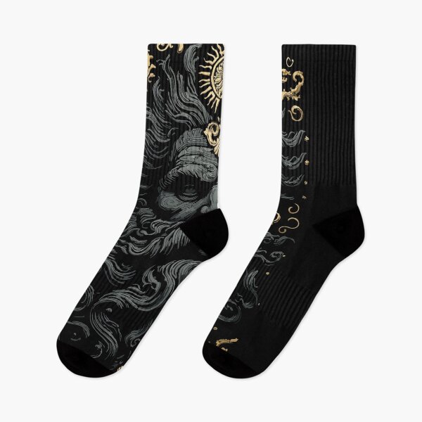Item preview, Dark wise man with rich beard. Black and gold 127sm designed and sold by 127sm.