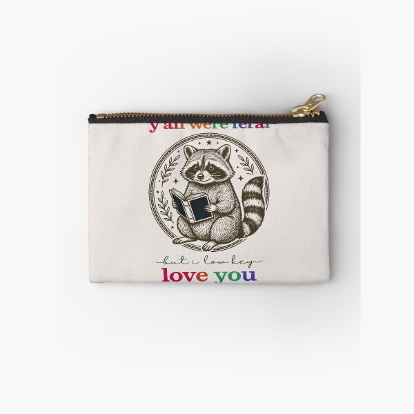 Item preview, Y'all were Feral But I Low Key Love You Raccoon Groovy Teacher designed and sold by gear-posters.