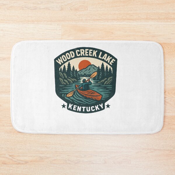 Item preview, Wood Creek Lake Kentucky Kayak Sunset Scene designed and sold by SiarheiYur.