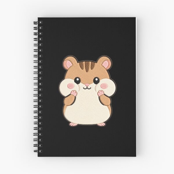 Item preview, Cute Kawaii Hamster Holding Cheeks – Funny Chubby Hamster | Minimal Embroidery Style designed and sold by ColorSplash123.