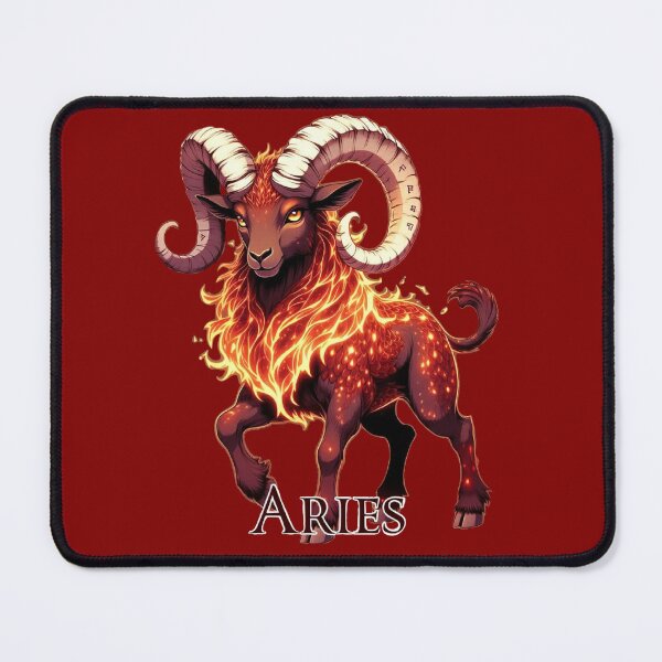 Item preview, Fiery Aries Ram | Golden Zodiac Fire Spirit designed and sold by Joammiyon.