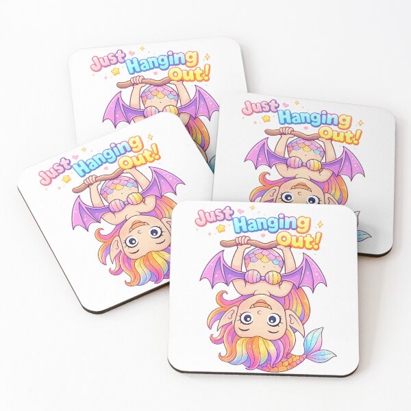 Item preview, Just Hanging Out Essential T-Shirt Bat Mermaid Cute designed and sold by SoftSproutstu.