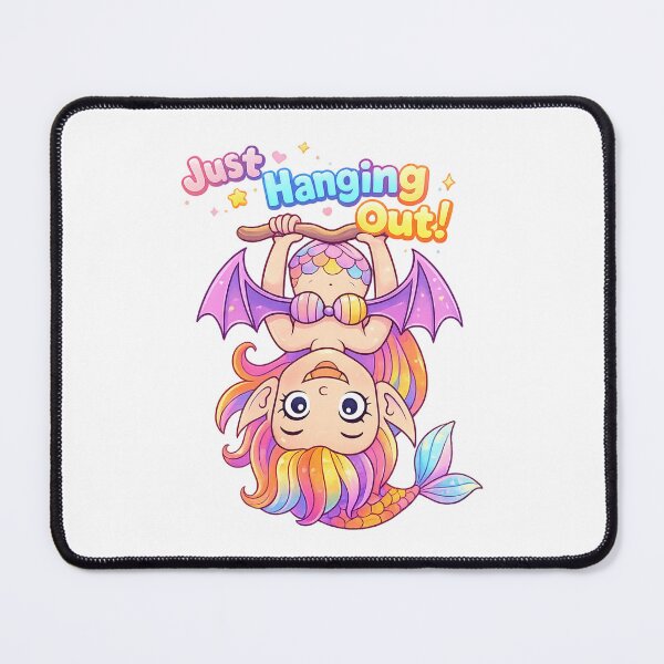 Item preview, Just Hanging Out Essential T-Shirt Bat Mermaid Cute designed and sold by SoftSproutstu.