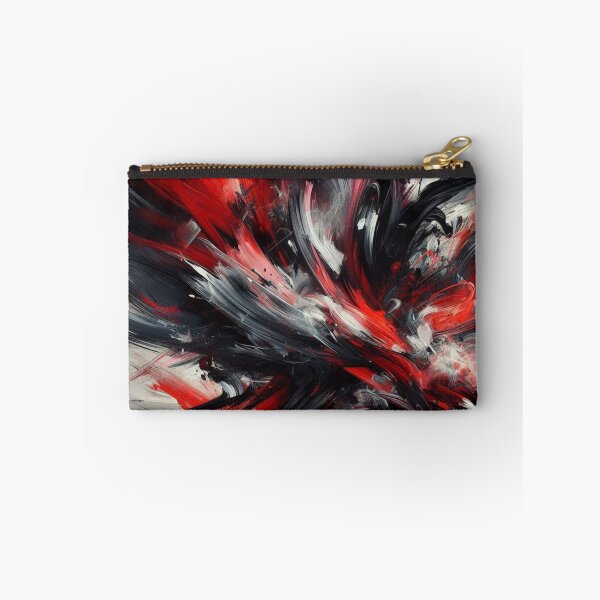 Item preview, Dynamic Crimson Burst Abstract Painting designed and sold by Dogandesighn.