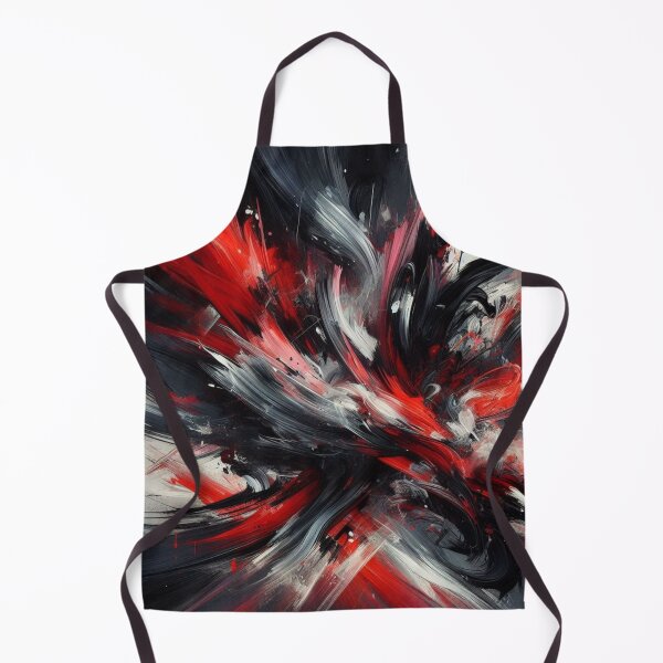 Item preview, Dynamic Crimson Burst Abstract Painting designed and sold by Dogandesighn.