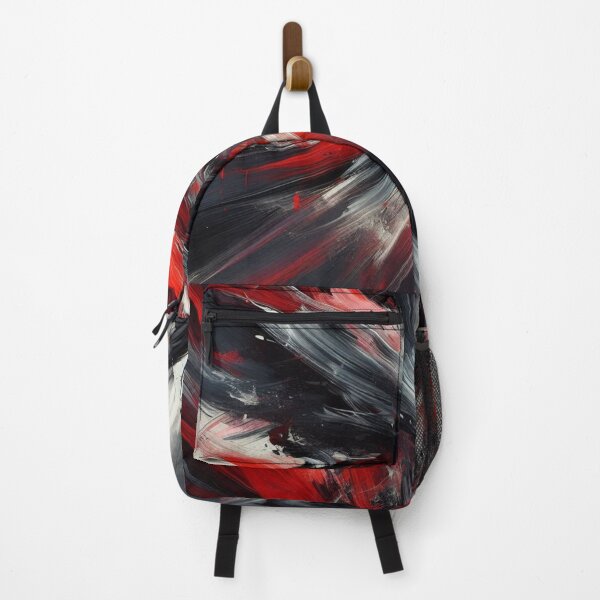 Item preview, Dynamic Crimson Burst Abstract Painting designed and sold by Dogandesighn.
