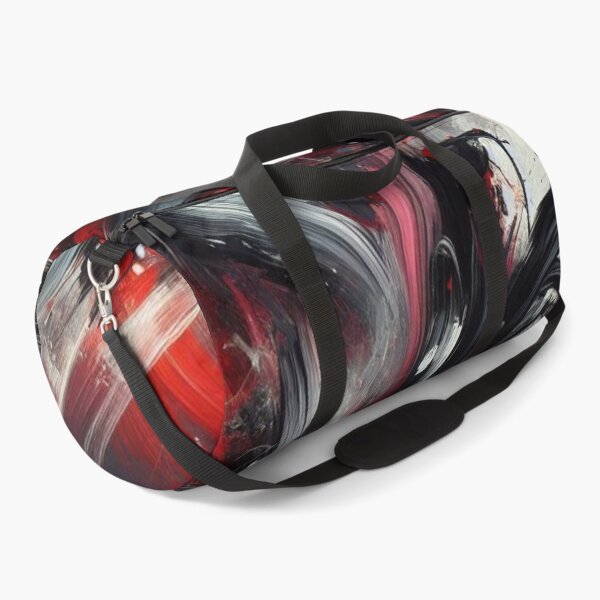 Item preview, Dynamic Crimson Burst Abstract Painting designed and sold by Dogandesighn.