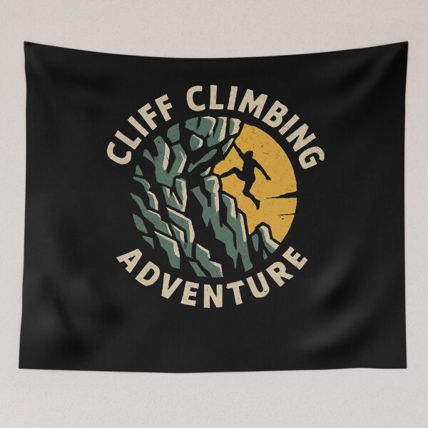 Item preview, Cliff Climbing Adventure Silhouette Graphic designed and sold by SiarheiYur.