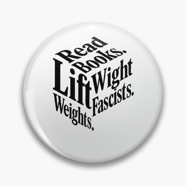 Item preview, Read Books Lift Weights Fight Fascists Typography designed and sold by SiarheiYur.