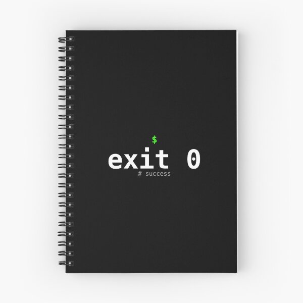 Item preview, Exit 0 Success Linux Terminal Programmer T-Shirt designed and sold by CronDrop.