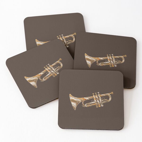 Item preview, Amber Geode Trumpet – Luxury Fluid Marble Abstract Art designed and sold by annenambiro.